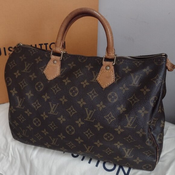 🤎🧡 Authentic Louis Vuitton Speedy 35 in monogram 🧡🤎 - Picture 1 of 15